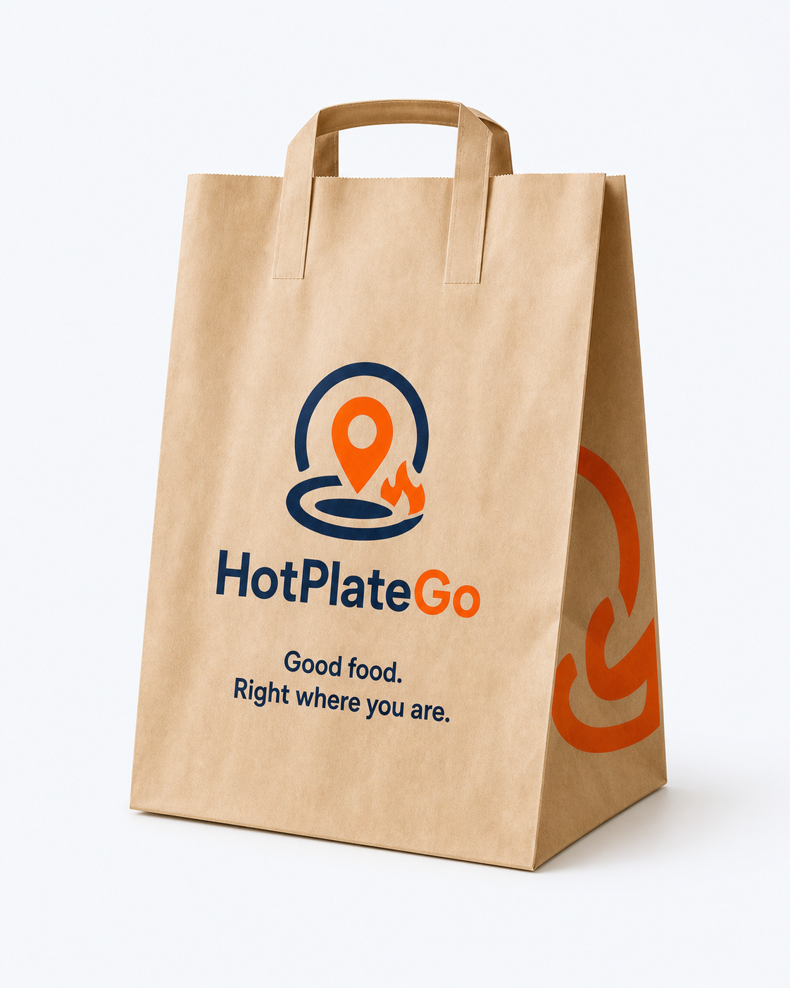 HotPlateGo branded takeaway bag